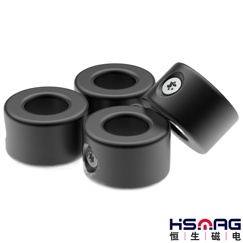 Black Epoxy Plated Screw-on Side Countersunk Tube Magnets N45