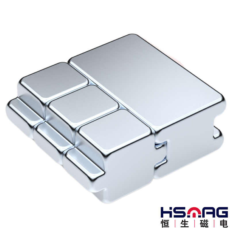 N35SH Zinc Plated NdFeB Stepped Magnets Other Block Type